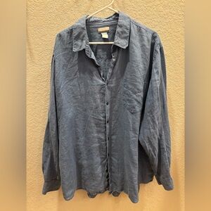Linen Button-Up Shirt